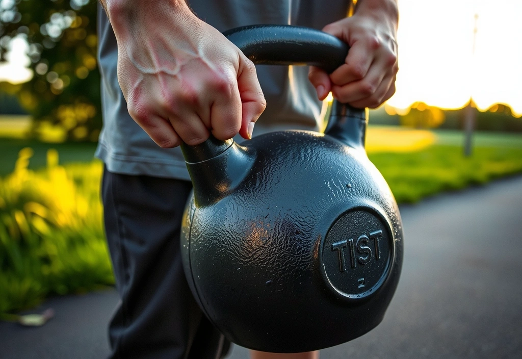 Hinge pattern with kettlebell