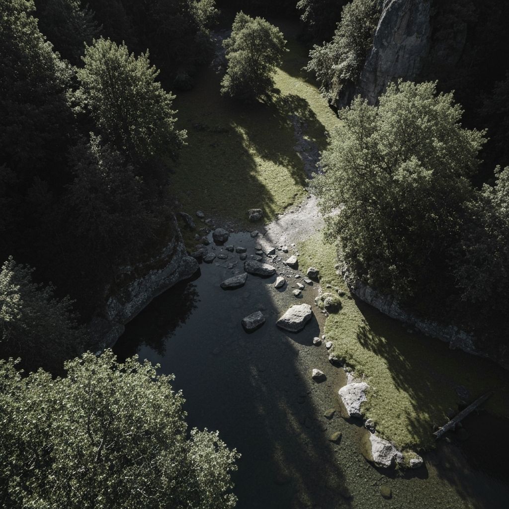 Serene natural landscape emphasizing trust and security